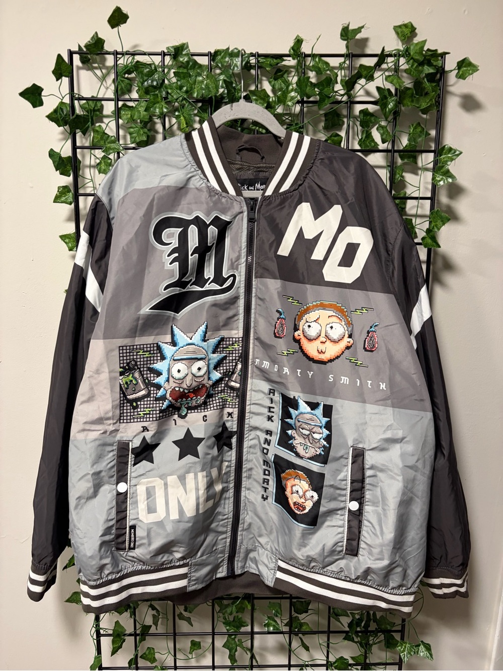 Rick and Morty Members Only Graphic Bomber Jacket